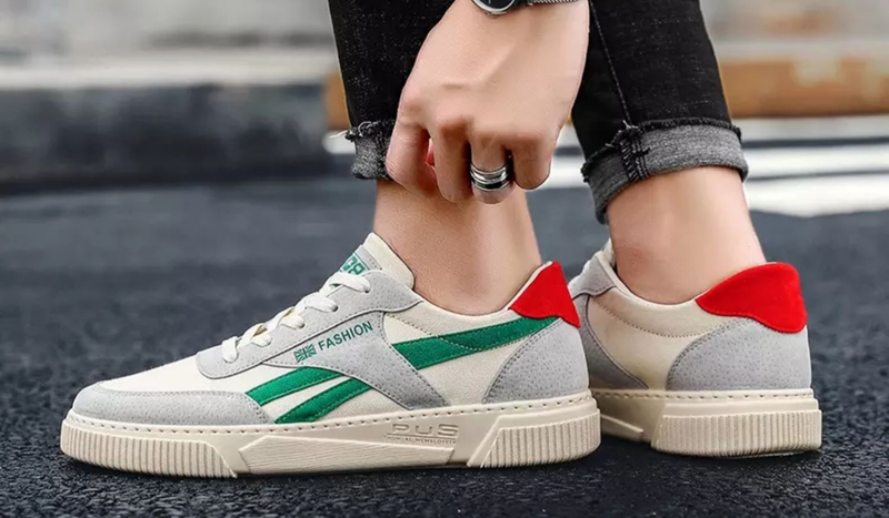 Jarní 2024 Nové sportovní trendy všestranné ležérní prkno boty, elegantní plátěné pánské boty_voghion.com