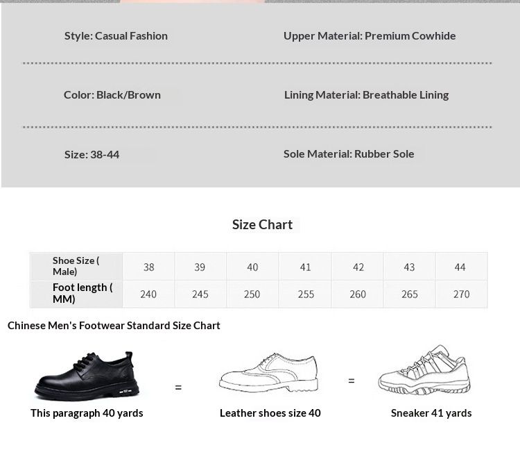 Voyage Spring Derby da uomo, stivali bassi Martin, stile britannico, punta arrotondata, scarpe da lavoro nere con suola spessa, casual in pelle_voghion.com