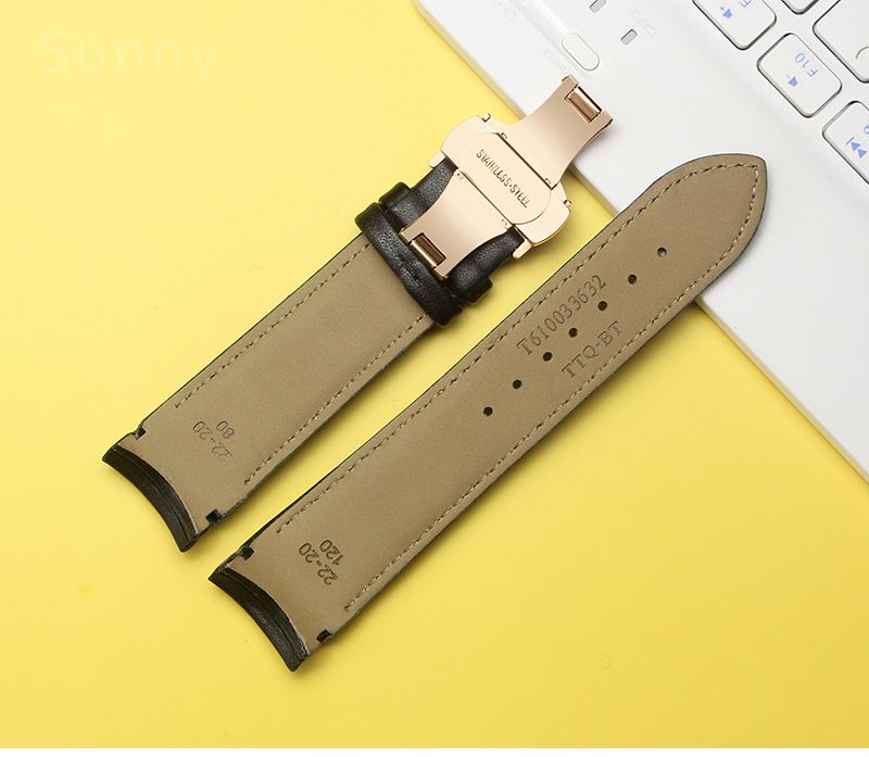 Echtes Rindsleder-Uhrenarmband für Tissot 1853 Couturier T035 T035428 T035439 T035614 627 Arc Interface Herrenarmband 22 23 24 mm_voghion.com
