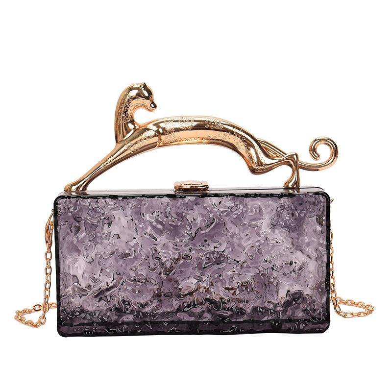 Acrylic Transparent Box For Women 2024 New Fashion Ice Crack Pattern Niche Versatile Handheld Evening Bag_voghion.com