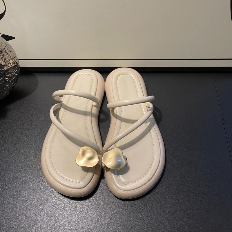 Sandali francesi da donna estivi, con fondo piatto, novità 2025, design di nicchia, sandali piccoli e profumati, sottili_voghion.com