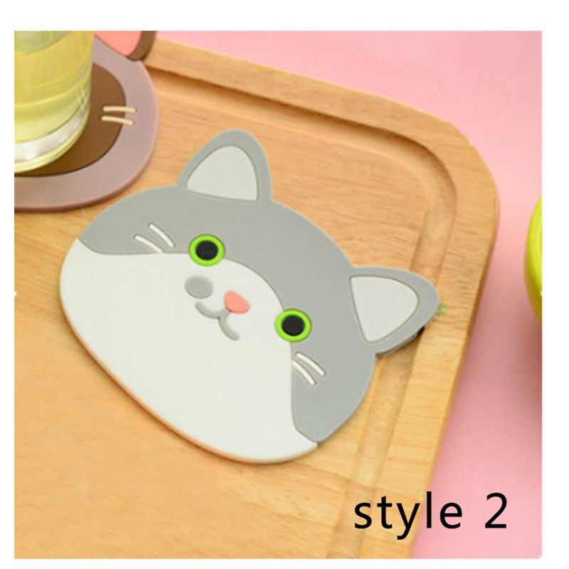 10 pezzi tovaglietta isolante in silicone tovaglietta per tazze e ciotole sottobicchieri resistenti con motivo a gatto per la casa_voghion.com