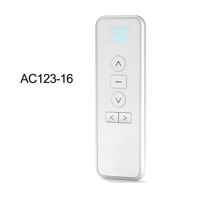 A-OK AC123 01/02/06/16-kanals kontroller for Aok elektrisk gardin RF-motor, trådløs fjernkontroll for smart gardinhjem_voghion.com