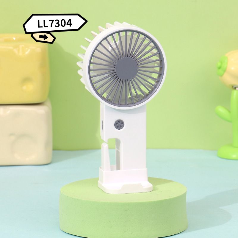 Minimalistischer tragbarer Mini-Handventilator mit Karabinerhaken, wiederaufladbar über USB, kleiner Desktop-Ventilator_voghion.com