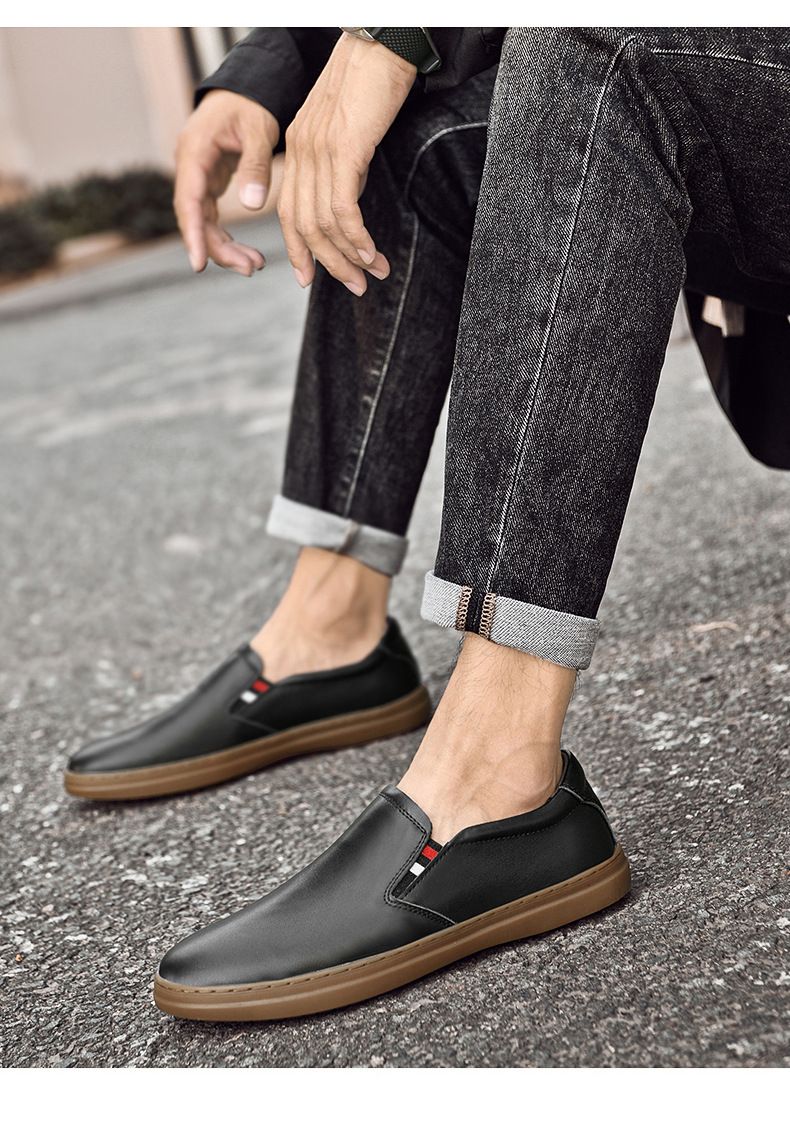 British Board Shoes Are Simple And Comfortable, Trendy With Small Leather Shoes, Work Shoes_voghion.com