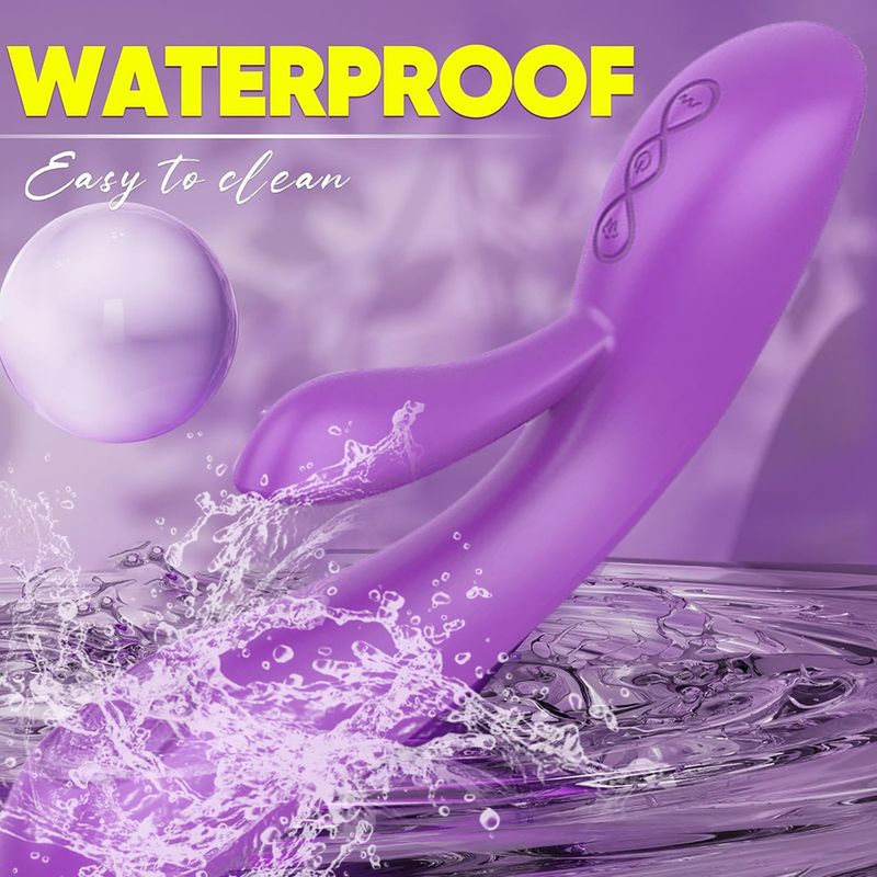 Weiblicher G-Punkt-Hochfrequenz-Masturbationsmassagegerät mit doppelter Vibration, Sexspielzeug für Erwachsene_voghion.com