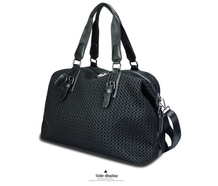 Borsa da viaggio alla moda, borsa a tracolla in rete di nylon, semplice e casual, con tracolla staccabile_voghion.com
