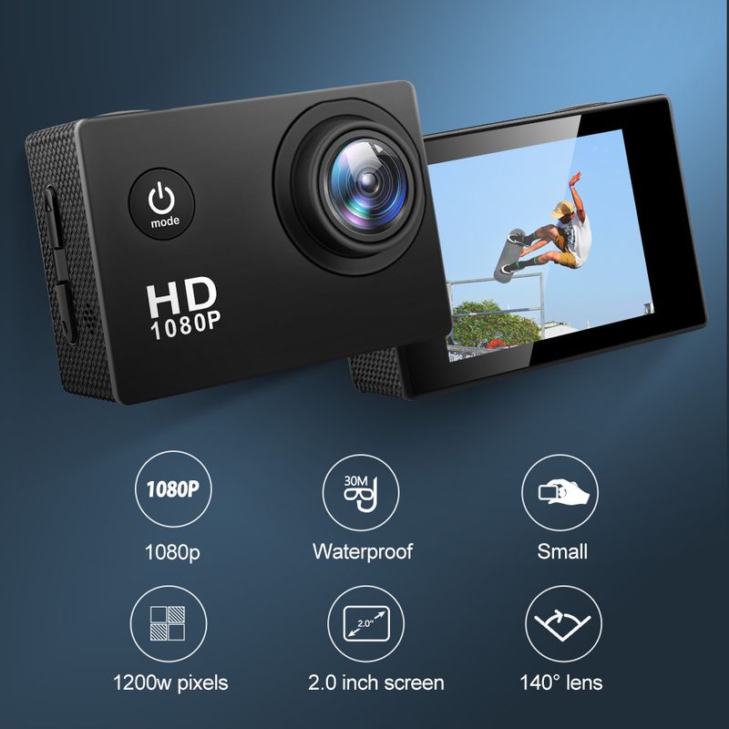 Outdoor DV Waterproof Diving Camera Underwater Sports Camcorder_voghion.com
