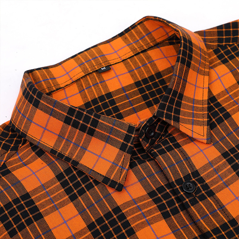 Camicie hawaiane casual da uomo transfrontaliere camicie a maniche corte da uomo del commercio estero camicie da uomo all'ingrosso camicie a quadri europee e americane_voghion.com