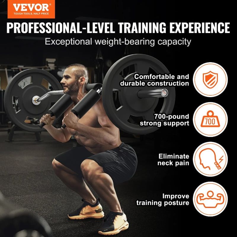 Pads, Bar Shoulder Bar, 700 Squat 28mm Bar, Safety LBS Fitness Attachment Weight And Squat Arm Squat Bar, Safety With Diameter_voghion.com