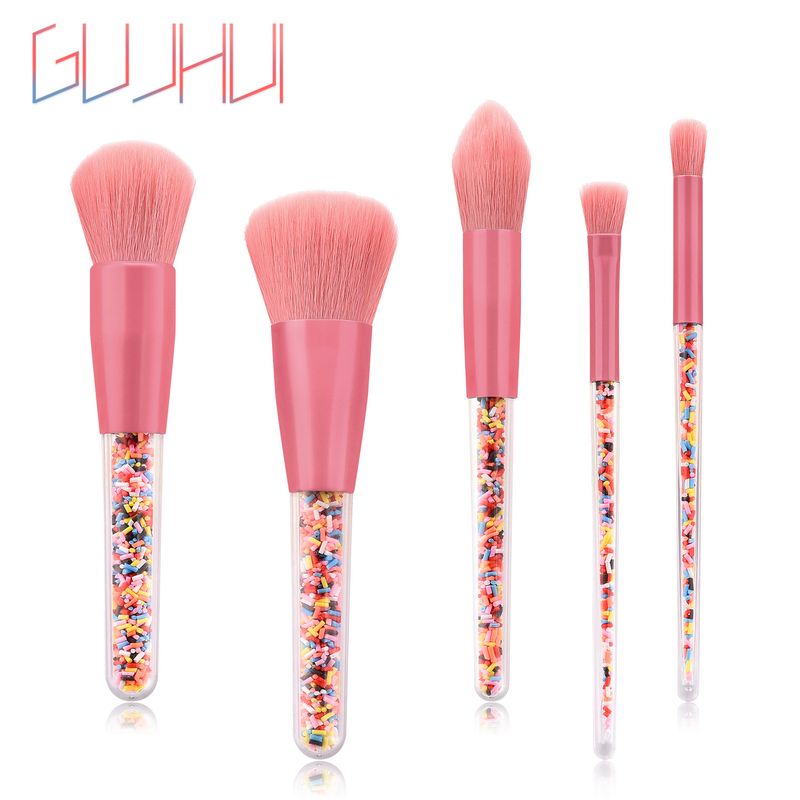 5 pennelli per trucco caramelle, pennello per cipria, pennello per fiamma, set di strumenti di bellezza_voghion.com
