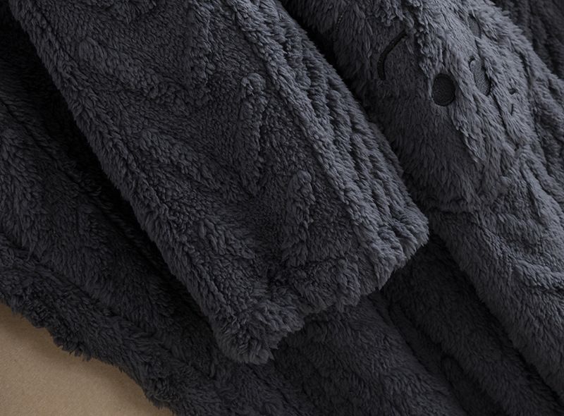 Women's Clothing Plush couple thickened nightgown pajamas suit men autumn and winter plush large size long flannel home_voghion.com