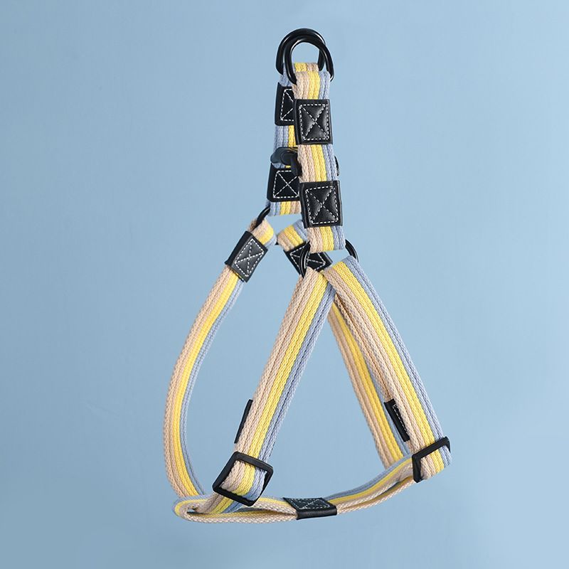 Haustier Leinwand Leine Weste Kragen Geschirr für kleine Hunde Golden Retriever Labrador_voghion.com