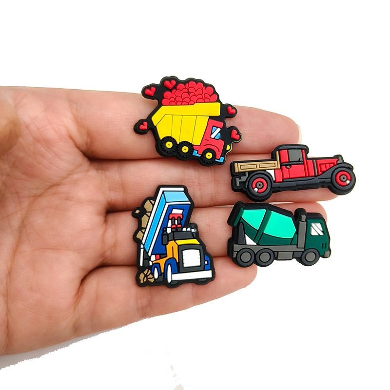 20 Sets Of Project Car Series Cartoon Shoes Flower Shoe Buckle Soft Rubber Cute Shoe Accessories_voghion.com
