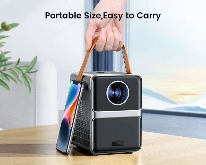 1080P-Projektor, 18000L, 5G WiFi Bluetooth, Theaterprojektor, unterstützt Full HD 1080P-Display, Heimkinoprojektor_voghion.com
