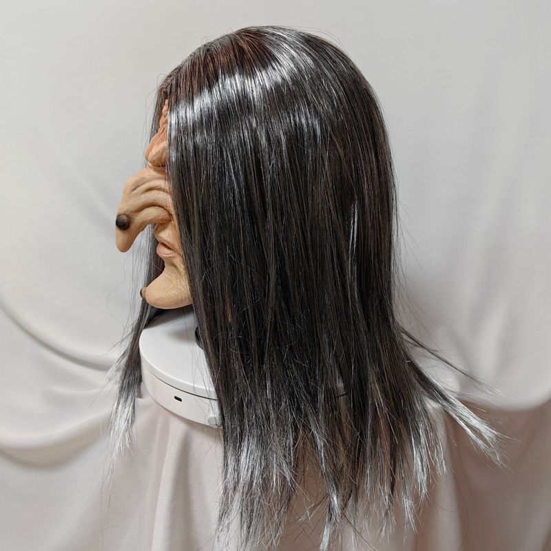 Maska za pola lica Bijela maska demona za lice Kostur Horor Cosplay Maska egzorcista_voghion.com