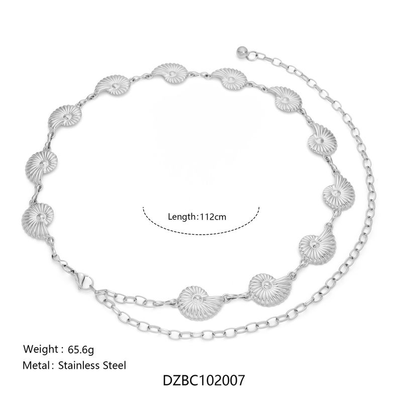 Heißer Verkauf Vakuum vergoldet Titan Stahl Neue Mode einzigartige mehrere Taille Kette Kombinationen_voghion.com