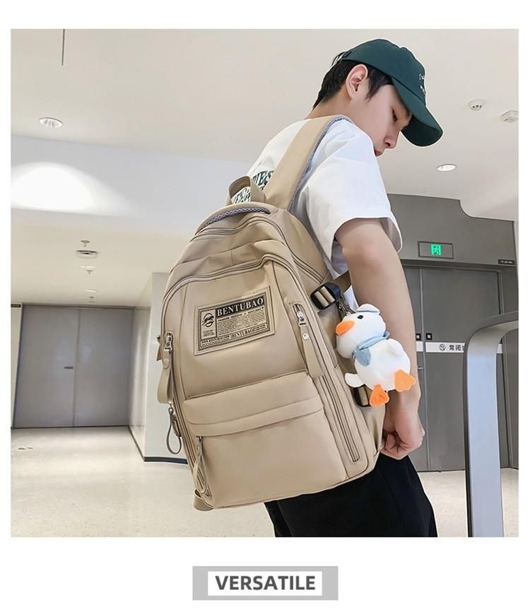 Mochila sencilla y atractiva para exteriores, portátil, para hombres y mujeres, ideal para estudiantes de primaria, secundaria y universidad._voghion.com