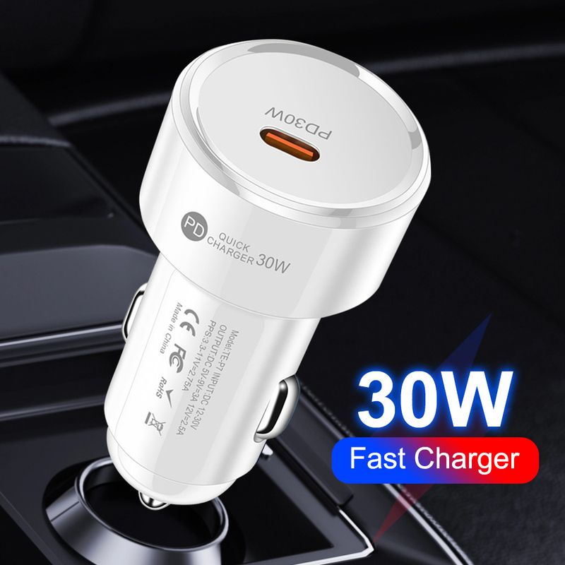 Music Festival  PD30W Mobile Type-C Charger PD Fast Charging Car Cigarette Lighter_voghion.com