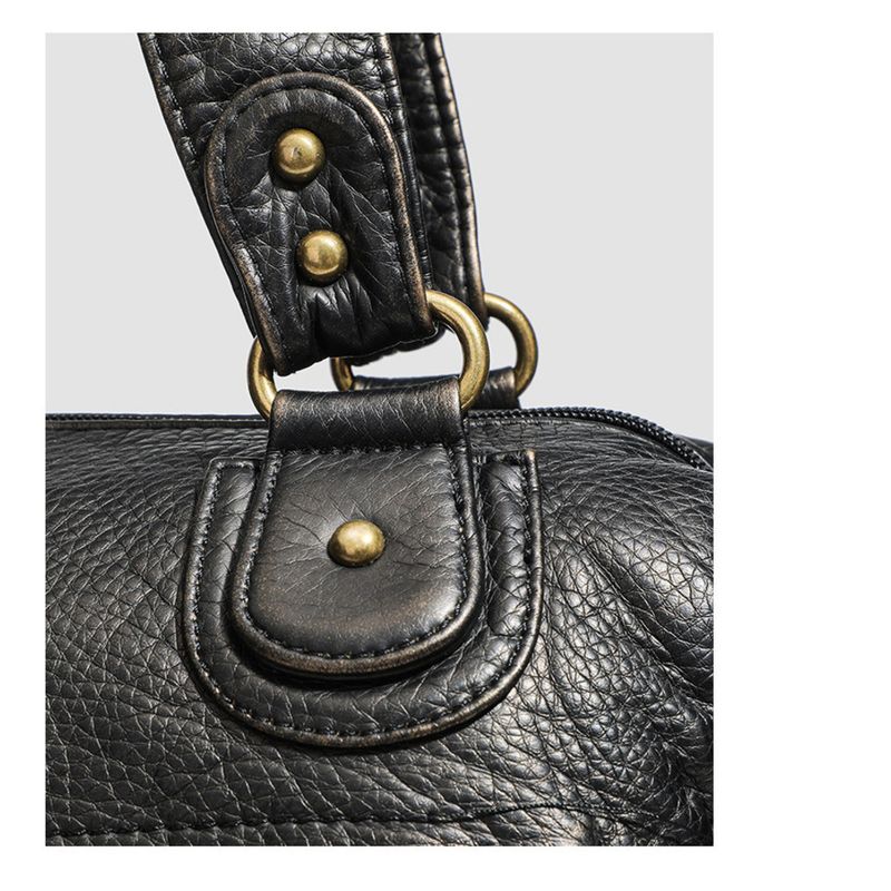 Punk Crow Soft Multi Zipper Biker Handbag 2025 Spring Summer New_voghion.com