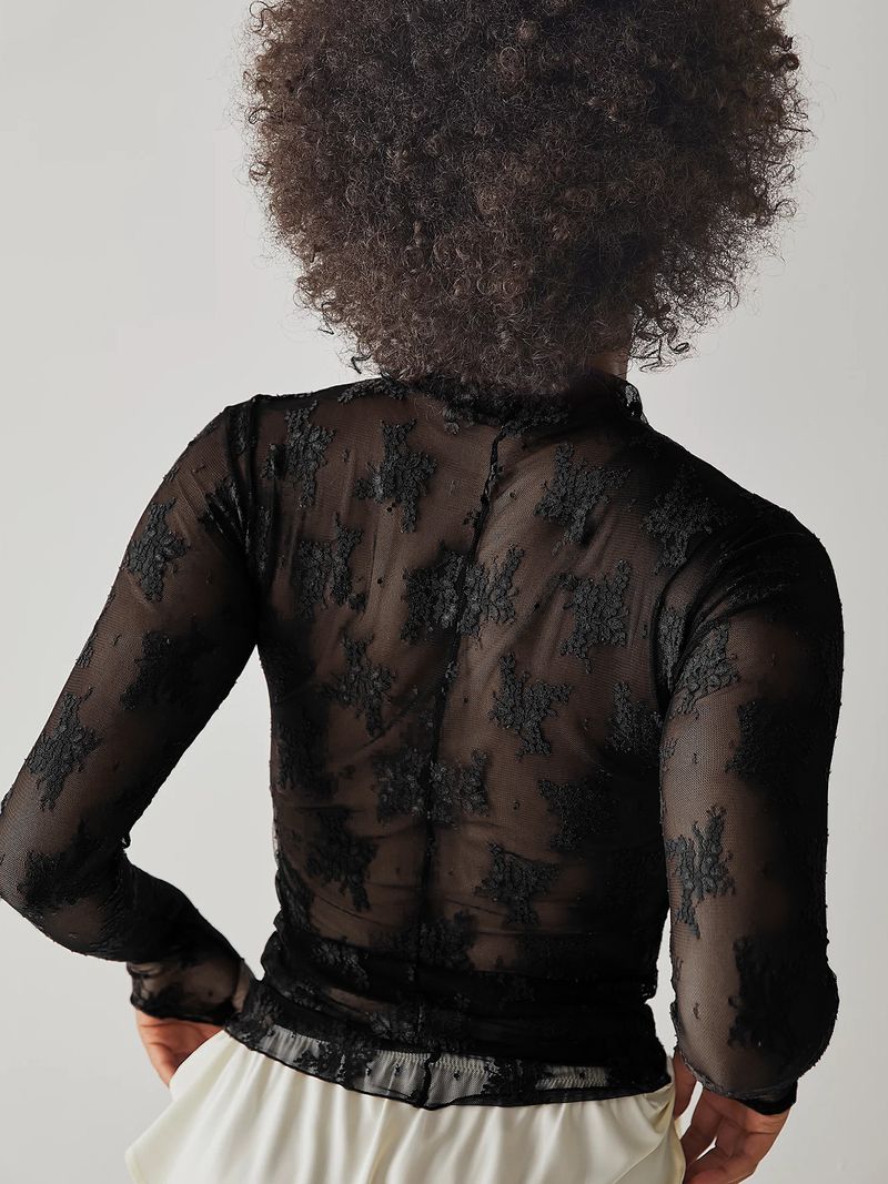 Transparentes Spitzen-Netzoberteil für Damen – Sexy Langarm-Schichtbluse, atmungsaktiv und dehnbar, trendige Streetwear und unverzichtbares Freizeitoutfit_voghion.com
