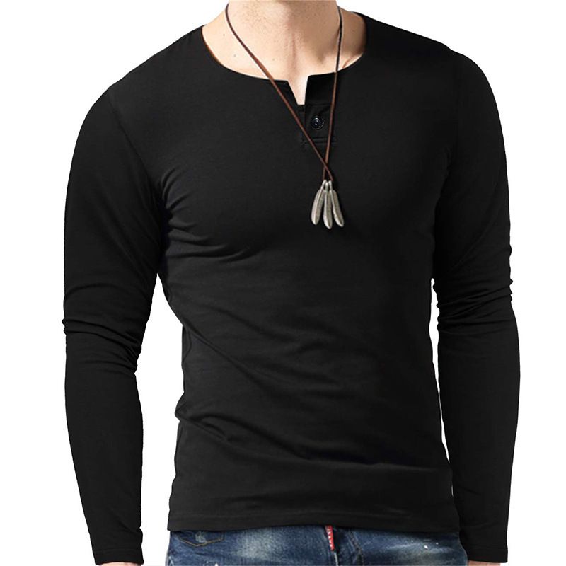 T-shirt da uomo a maniche lunghe autunno e inverno_voghion.com