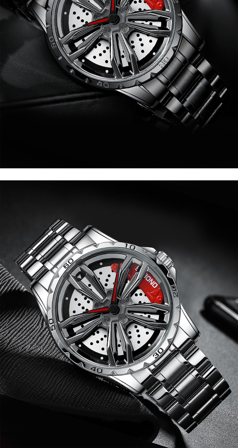 Motorfietshorloge Heren Driedimensionale Holle Roterende Auto Gemodificeerde Middelbare School Studenten Mechanische Trend Herenhorloge_voghion.com