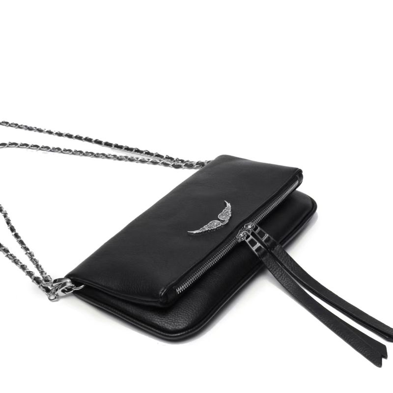 Borsa a tracolla in PU nera, nuova moda 2025, design di lusso, casual, da donna_voghion.com