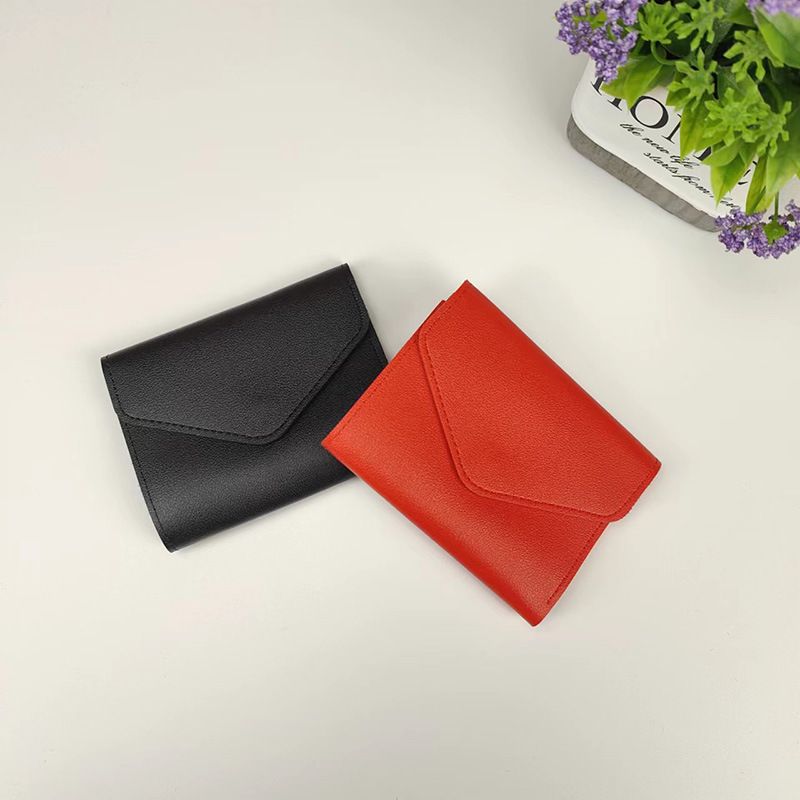 New Women's Wallet Fashion Simple Three-fold Short Wallet Multi-card Multi-function Coin Purse_voghion.com