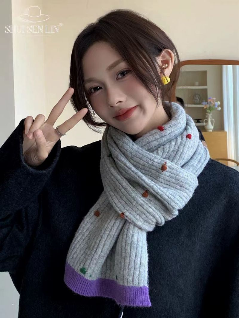 Maglia coreana invernale per studentesse, caldo scaldino di lana, stile versatile per coppie, collo tinta unita in stile Ins_voghion.com