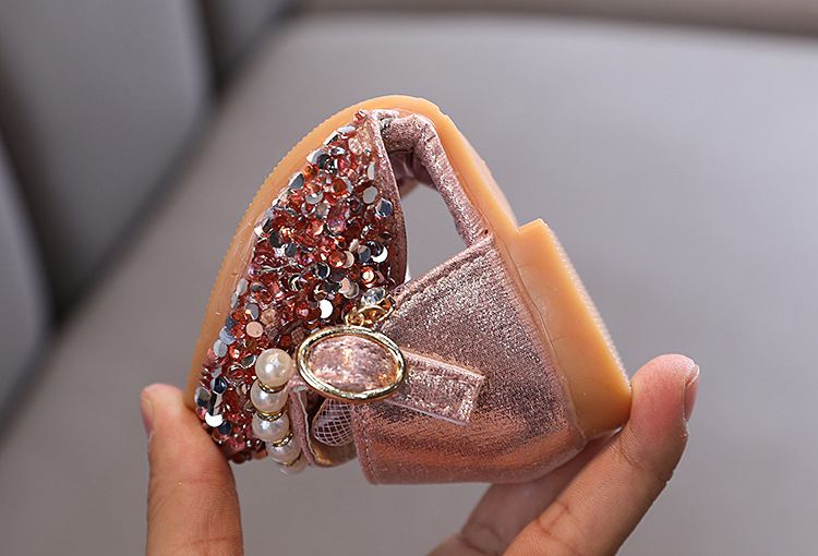 Neu Mädchen Prinzessin Mädchen Helle Diamant Kleine Große Kinder Tanzshow Schuhe der Einzelnen Schuhe_voghion.com