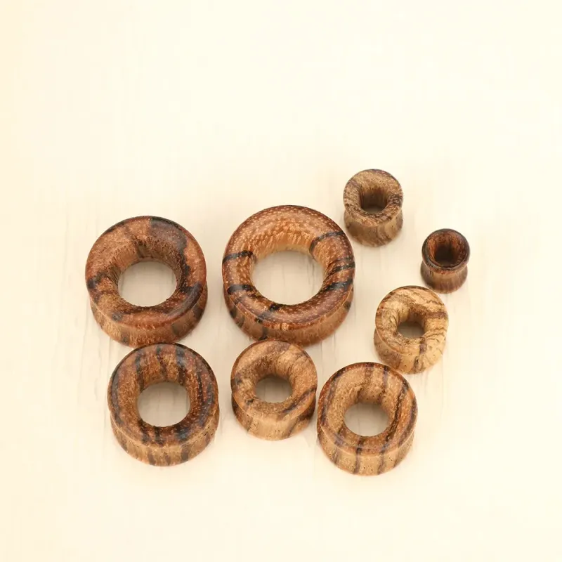 1 pz dilatatori per orecchie in legno, dilatatori per orecchino, punk, tunnel di carne, piercing, gioielli, corpo cavo, espansione 620 mm, 241217_voghion.com