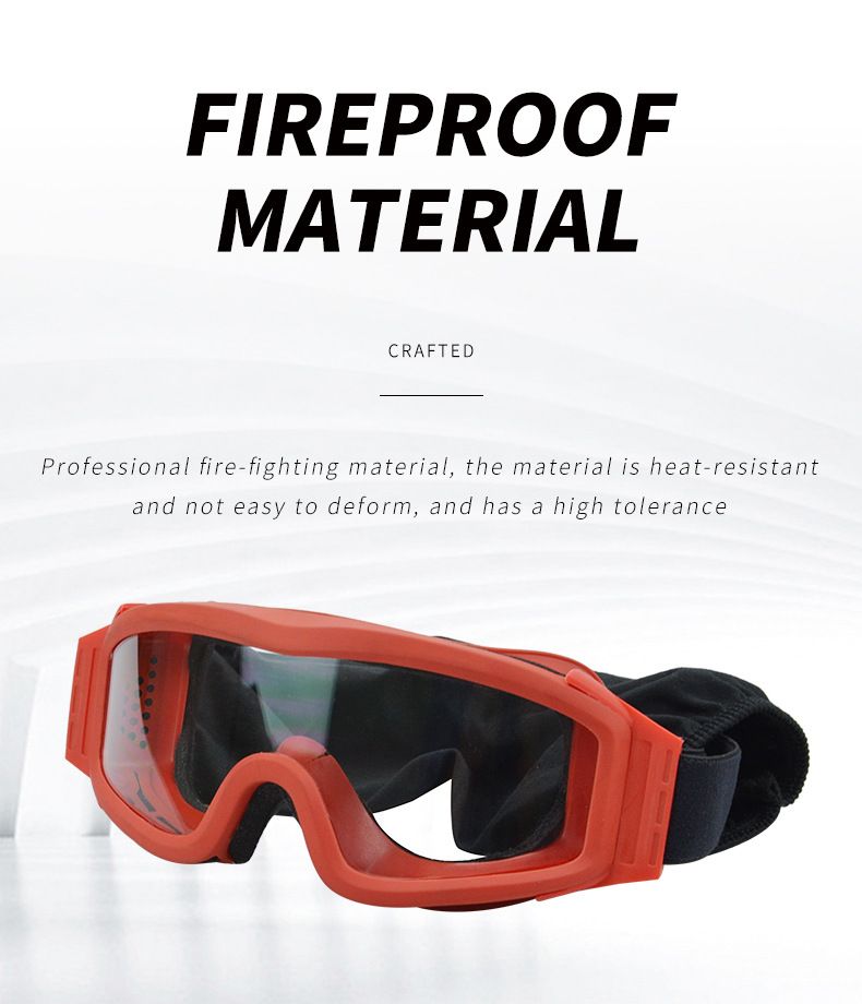 New High-quality Firefighter Goggles Set Made Of High-temperature Resistant Material, CS Tactical Goggles, And Outdoor_voghion.com