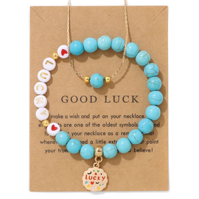 Pure Natural Stone Beaded Jewelry Cross-Border Tiger Eye Stone Good Luck Heart Gift Round Pendant Oil Drop Engraving Women Pink Zebra English Letter_voghion.com