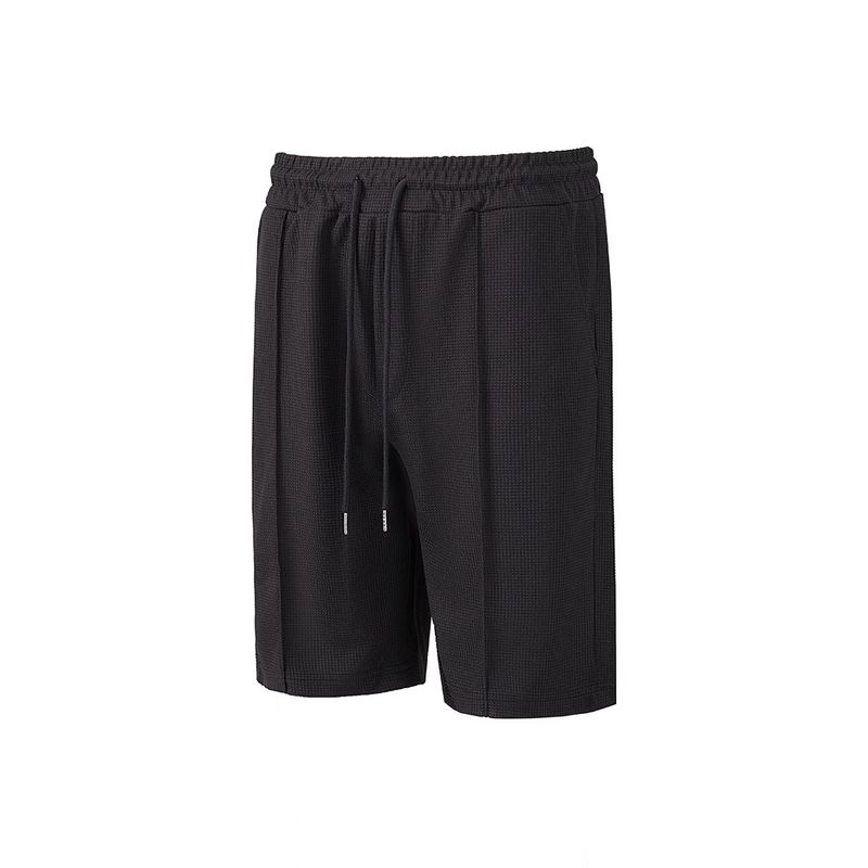 Short décontracté d'extérieur gaufré de couleur unie pour homme, de qualité imbattable, tendance et tendance, été 2025_voghion.com