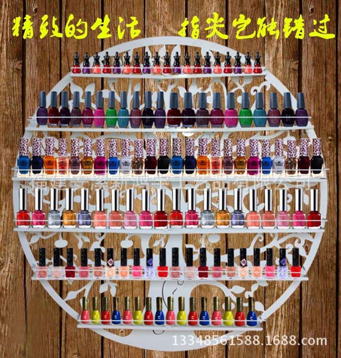 Wrought Iron Nail Polish Shelf Nail Art Shop Shelf Cosmetic Shop Storage Rack Display Rack Wall Hanger Perfume Rack Rubber Rack_voghion.com