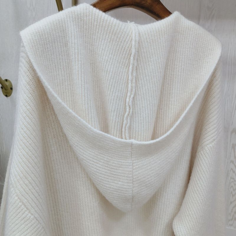 Women's Clothing Oversized Hooded Knit Cardigan - Longline Cozy Soft Chunky Sweater Coat For Fall Winter_voghion.com