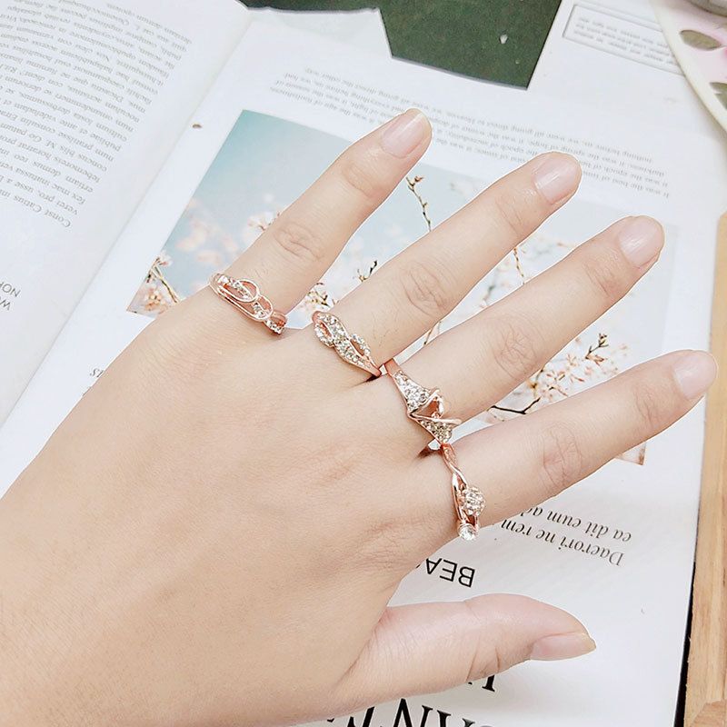 Zubehör Koreanische version set strass box gemischt mit frauen kleine zubehör mode-ring_voghion.com