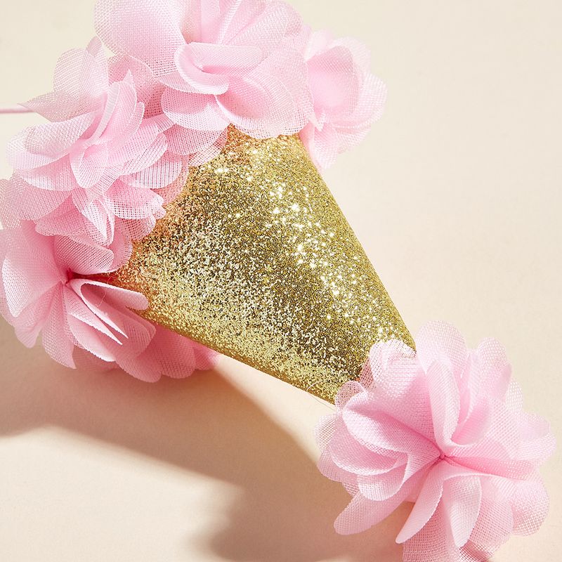 Tanpopo Birthday Flower Ins Style Floral Dog Hat Printed Pet Apparel_voghion.com