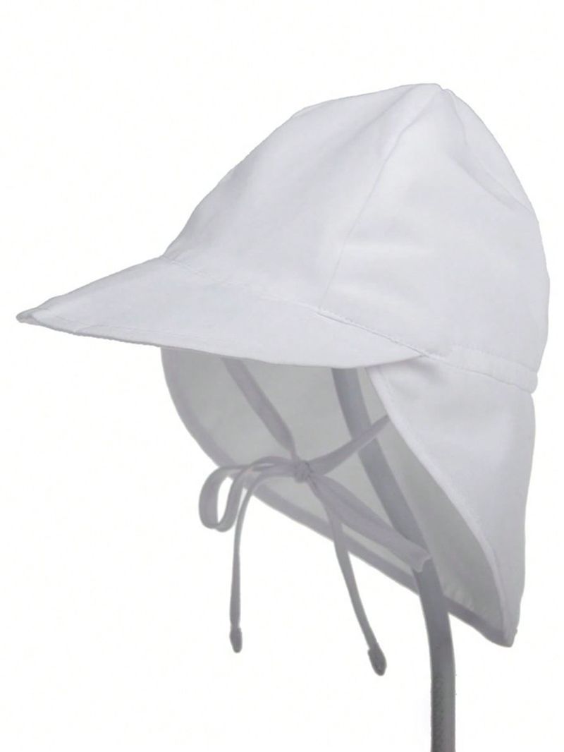 1 x Sonnenhut für Säuglinge/Kleinkinder, für Mädchen und Jungen, 6M-5Y, für den Außenbereich, breite Krempe, Nackenschutz, Sonnenschutz_voghion.com