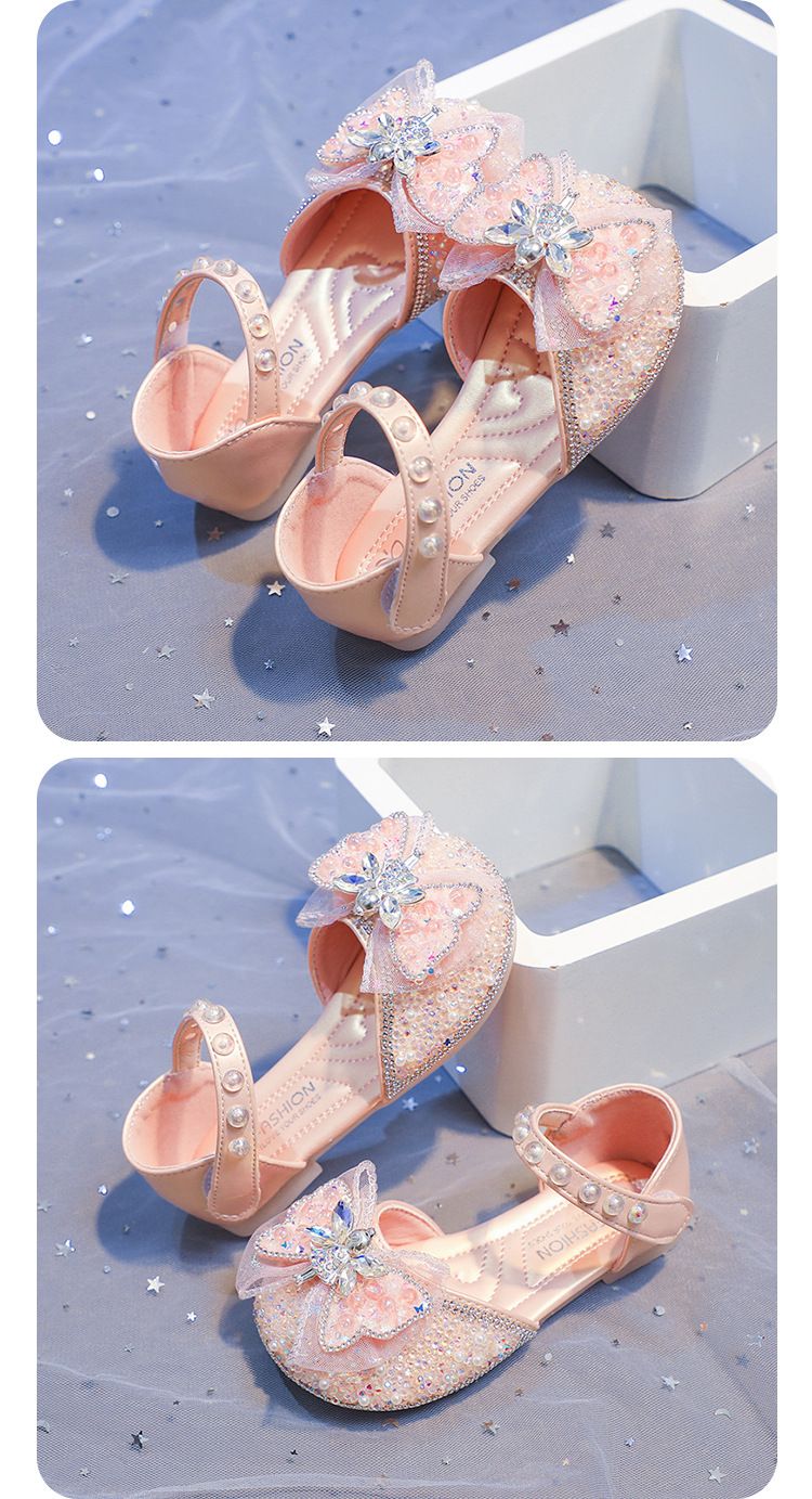 Mädchen Halb Sandalen Sommer 2025 Neue Strass Weichen Boden Prinzessin Schuhe kinder Baotou Baby Kleine Mädchen Einzelnen Schuhe_voghion.com