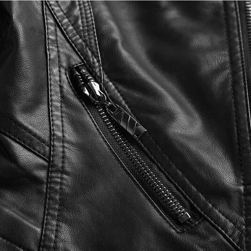 Veste de moto courte et polyvalente en cuir pour femme, coupe ajustée, col montant, style coréen, printemps-automne 2023_voghion.com