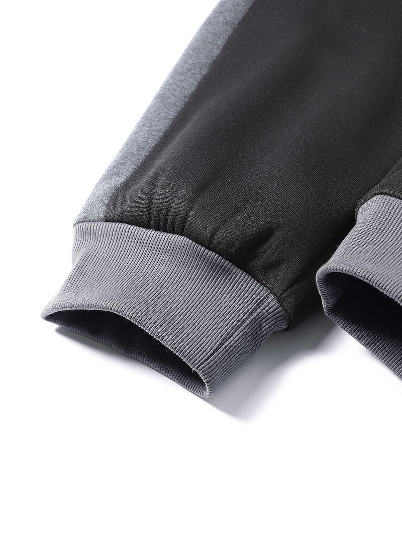 Nuevo abrigo de otoño e invierno para hombre, sudadera de manga raglán a juego con colores, top deportivo informal para hombre_voghion.com