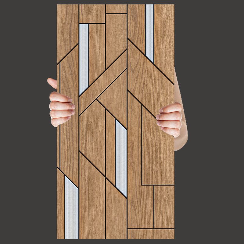 Mosaik-Holzmaserung, Aluminium-Kunststoffplatte, selbstklebend, wasserdicht, feuchtigkeitsbeständig, Hintergrundwand_voghion.com