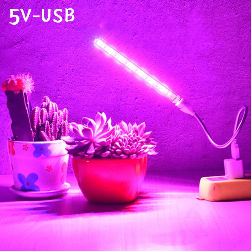 5V 10W 21LED USB LED Lampada per la crescita delle piante Spettro completo Luci per idroponica Serra Rosso/Blu Luce per la crescita delle piante Fiori in crescita_voghion.com