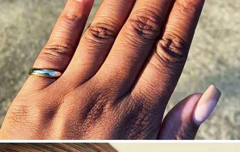 Arc high polished titanium couple gold vacuum electroplated stainless steel ring, wedding matching ring_voghion.com