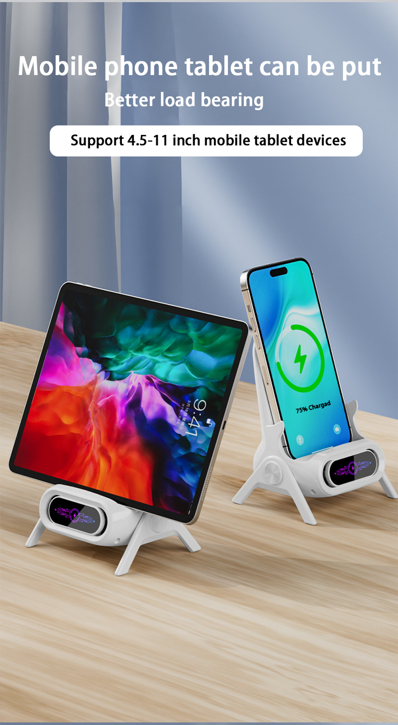 Mini Chair Cordless Stable Support Desktop Phone Stand Tabletop Ornament High Performance Portable 3 In 1 Fast Charger_voghion.com