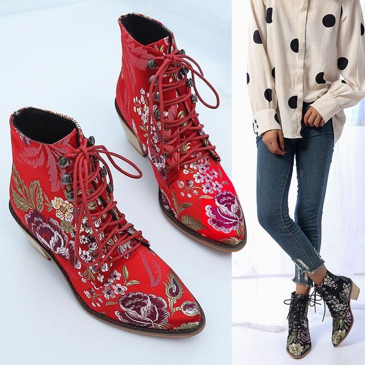 Autumn and winter new ethnic style embroidery boots female explosive models_voghion.com