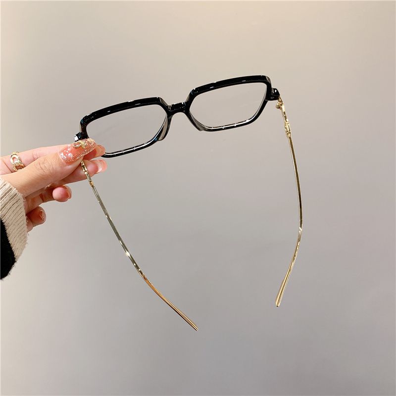 Fashion Fashion Oversized Square Eyewear Retro Women's Anti-blue Light Bloking Metal Frame Gla Trend Optical Computer_voghion.com