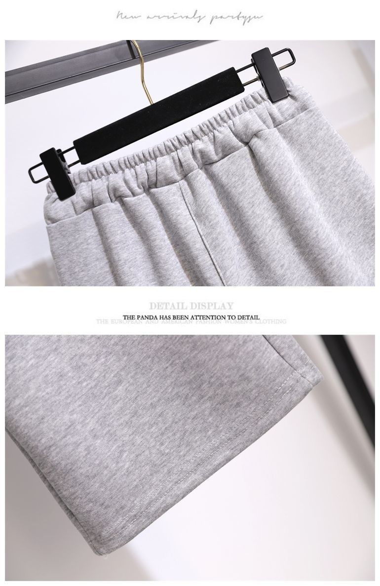 Completo trendy con felpa con cappuccio a maniche lunghe e colletto blu navy e pantaloni larghi con coulisse - Comodo abbigliamento casual da strada, tessuto in poliestere traspirante_voghion.com